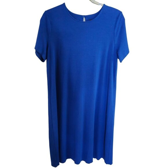 J. Jill Wearever Collection Woman Size M Tall Jersey Knit Dress Keyhole Back - Picture 1 of 6